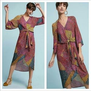 Anthropologie Tori Wrap Dress by Bl-nk